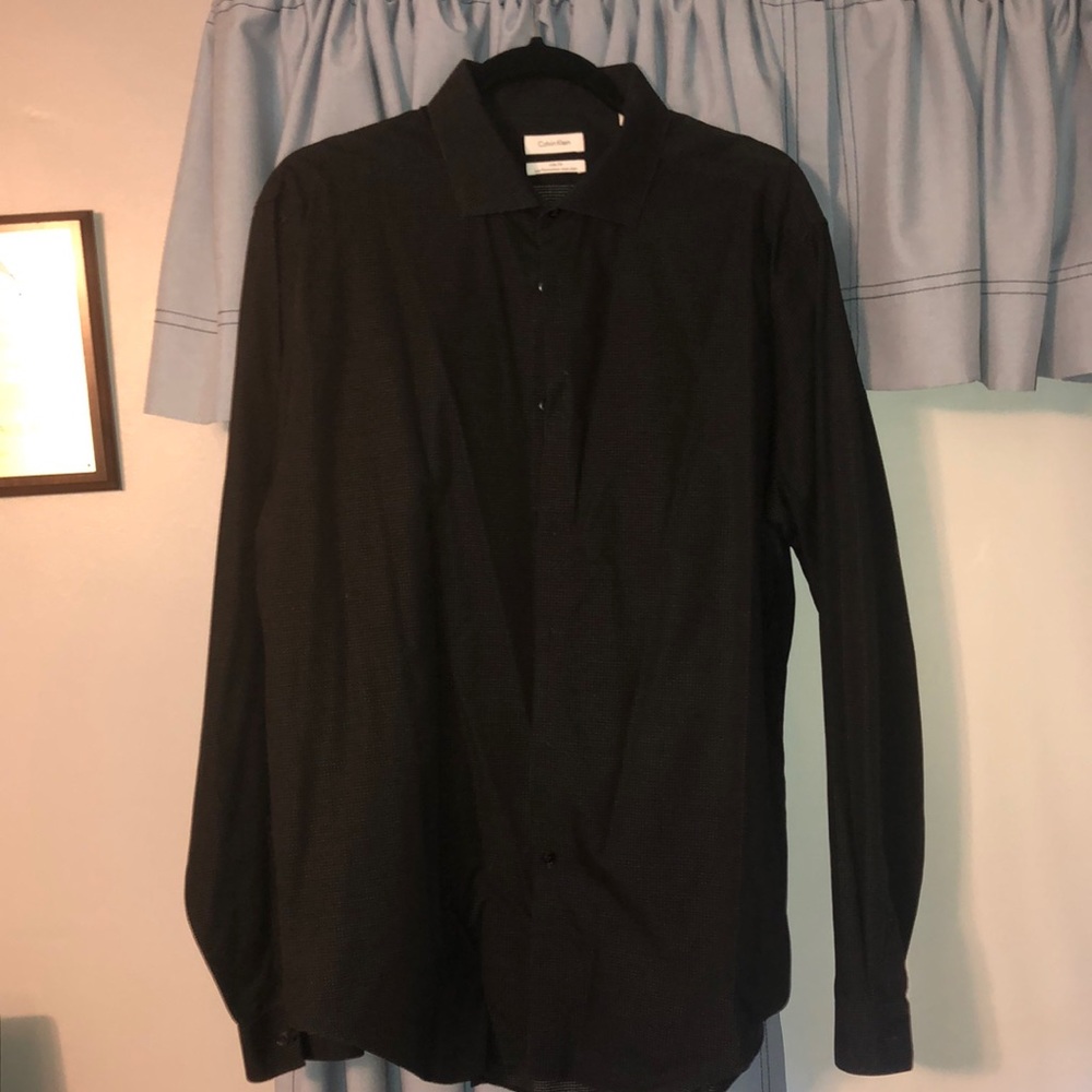 Calvin Klein slim fit performance non-iron button up